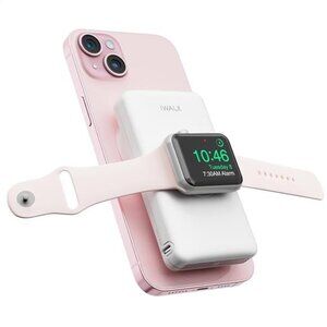 Magnetic Wireless Power Bank with iWatch Charger,10000mAh PD Fast Charging